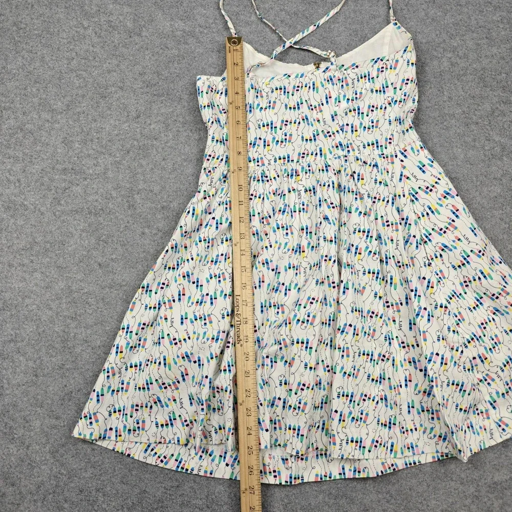 Lilly Pulitzer Dress Womens 2 Multicolor Geometric Cotton Strappy Sundress - Picture 7 of 9